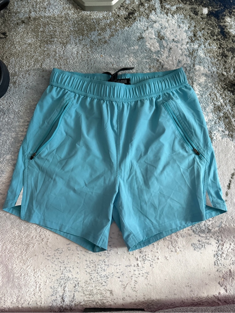 Balance Collection Men's Athletic Shorts in Light Blue